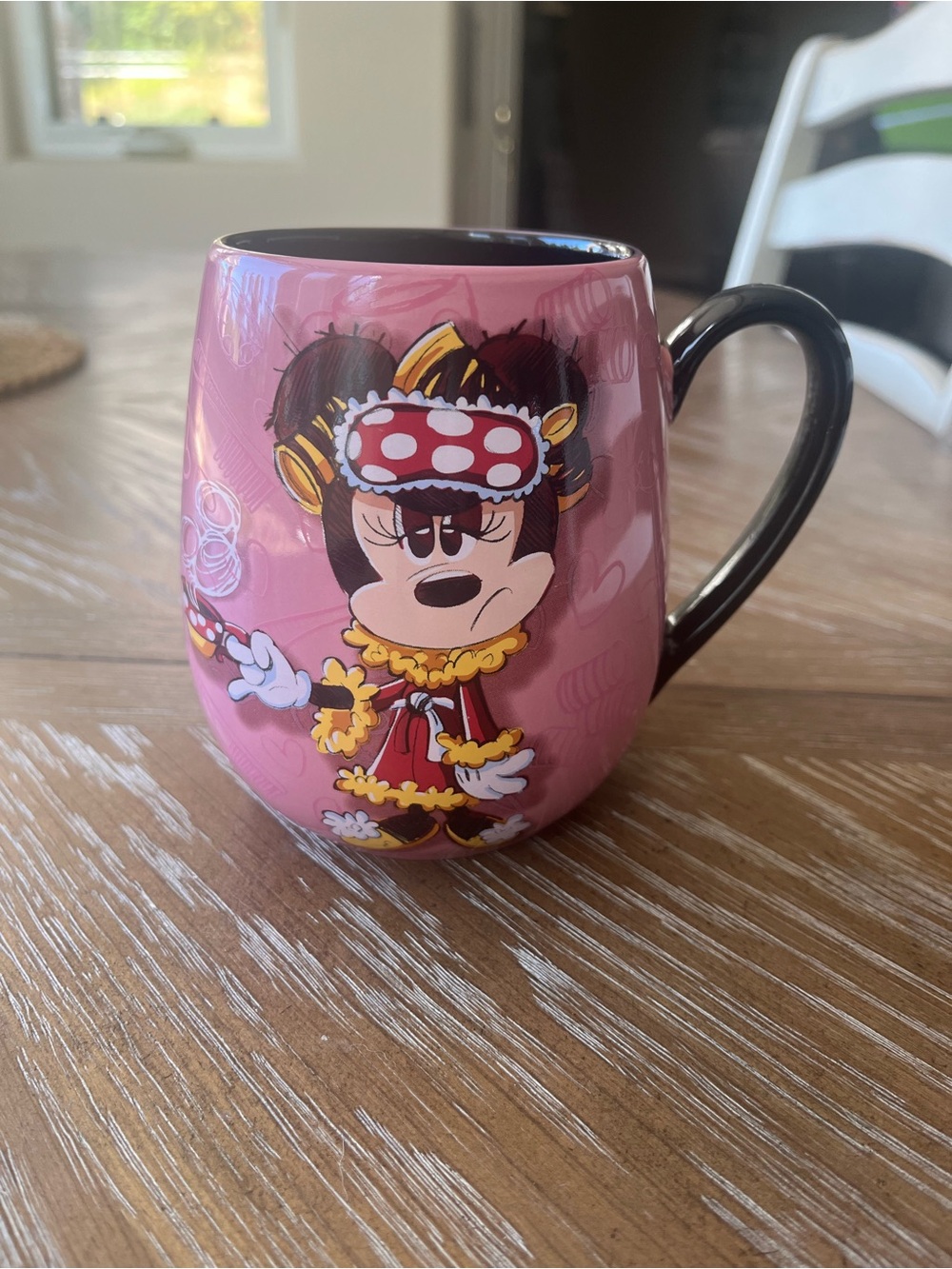 Disney Pink Minnie Mouse Mug I’m only Awake for the Coffee